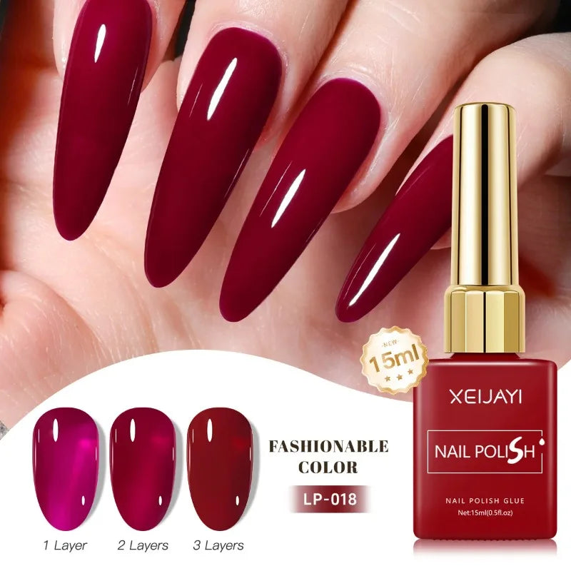 Esmalte Gel Semipermanente Multicolor – Efecto Hielo/Transparente.