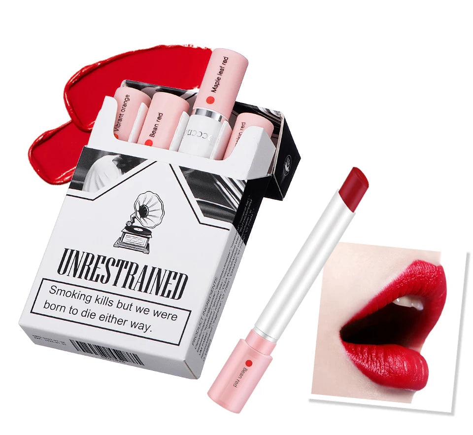 Set de 4 Labiales Mate Larga Duración – Resistente al Agua