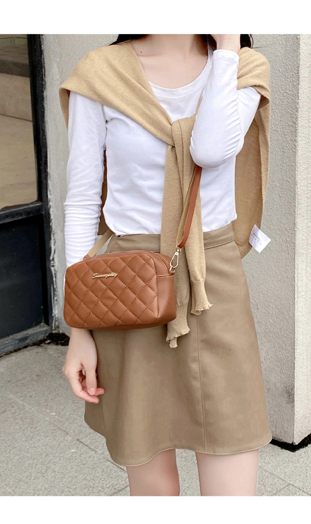 Bolso Acolchado Mini Crossbody