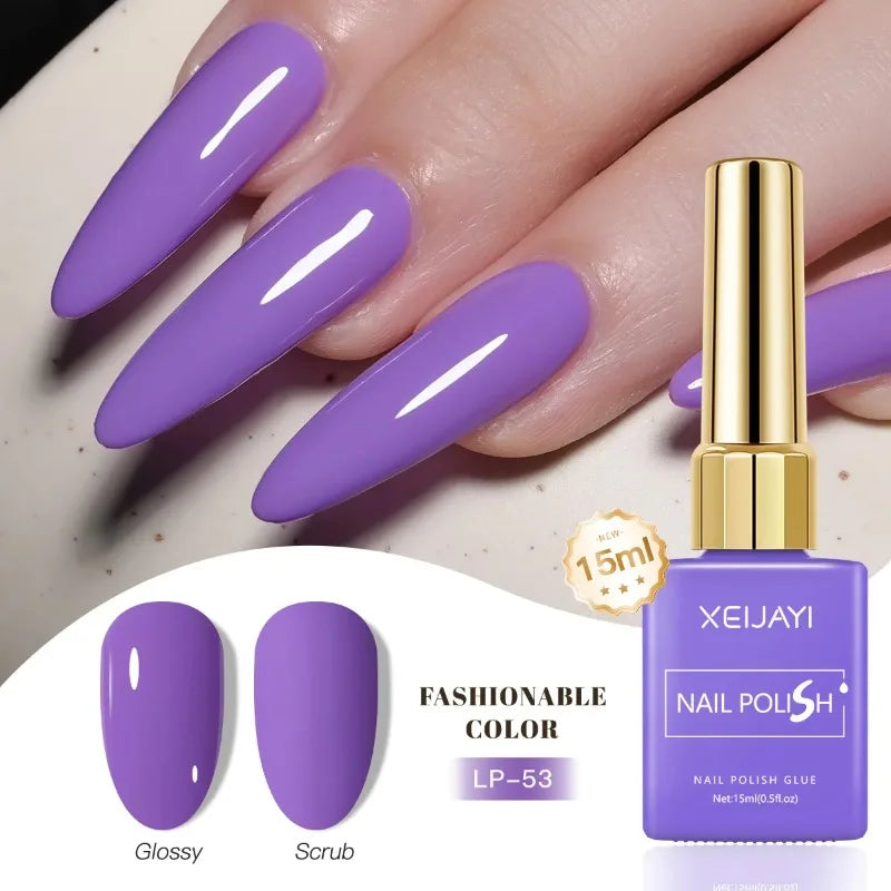 Esmalte Gel Semipermanente Multicolor – Efecto Hielo/Transparente.