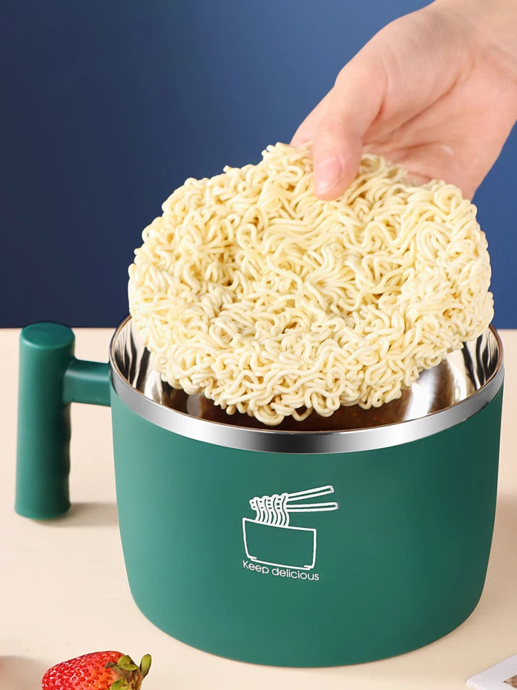 Mini Olla Ramen de Acero Inoxidable con Asa 🍜