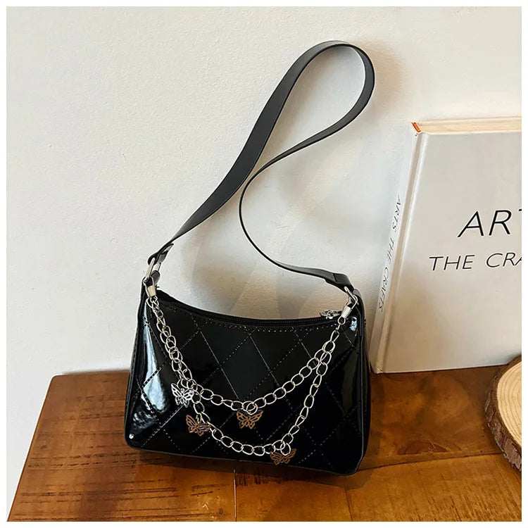 Bolso Nocturna con Cadenas Y mariposas.