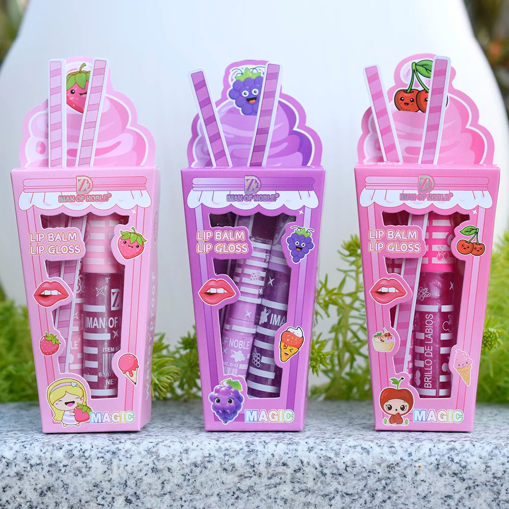 Sweet Cream Trio – Set de 3 Lip Gloss Brillantes