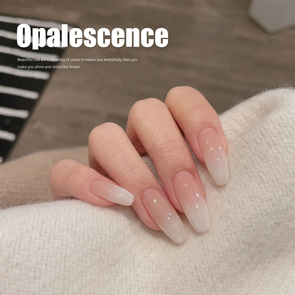 Esmalte Gel Blanco Lechoso Efecto Pudín – Color UV Puro, para Uñas Profesionales y DIY 15ml
