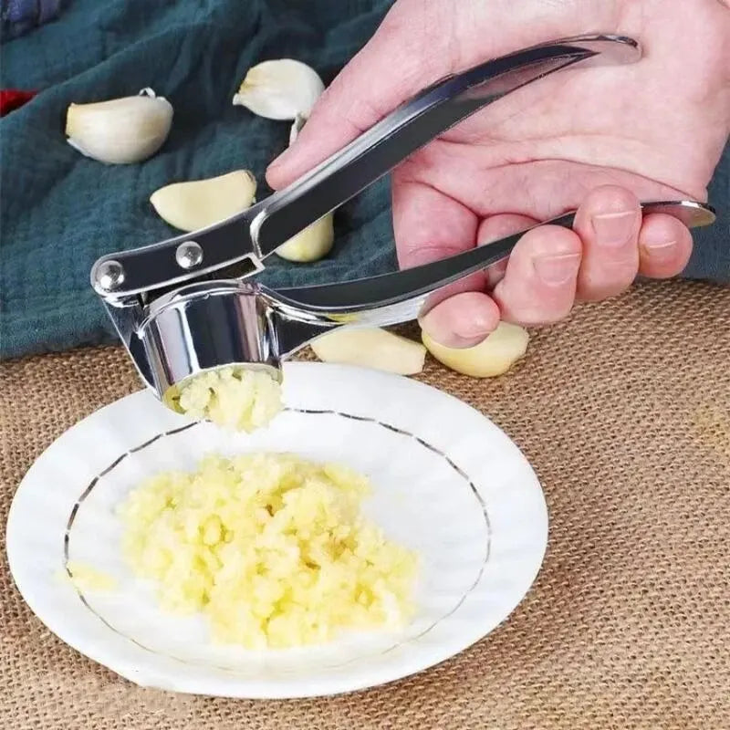Prensa de Ajo Antideslizante — Acero Inoxidable Multifuncional