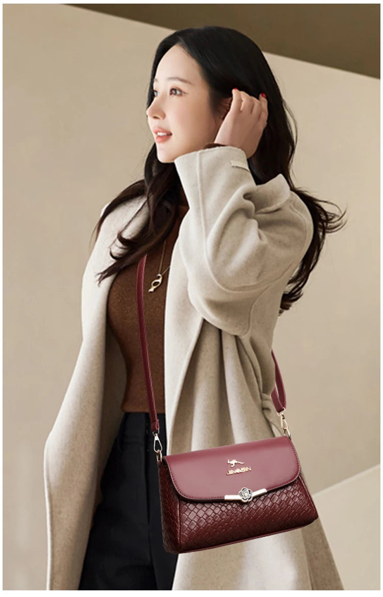 Bolso Retro Solapa Tejido