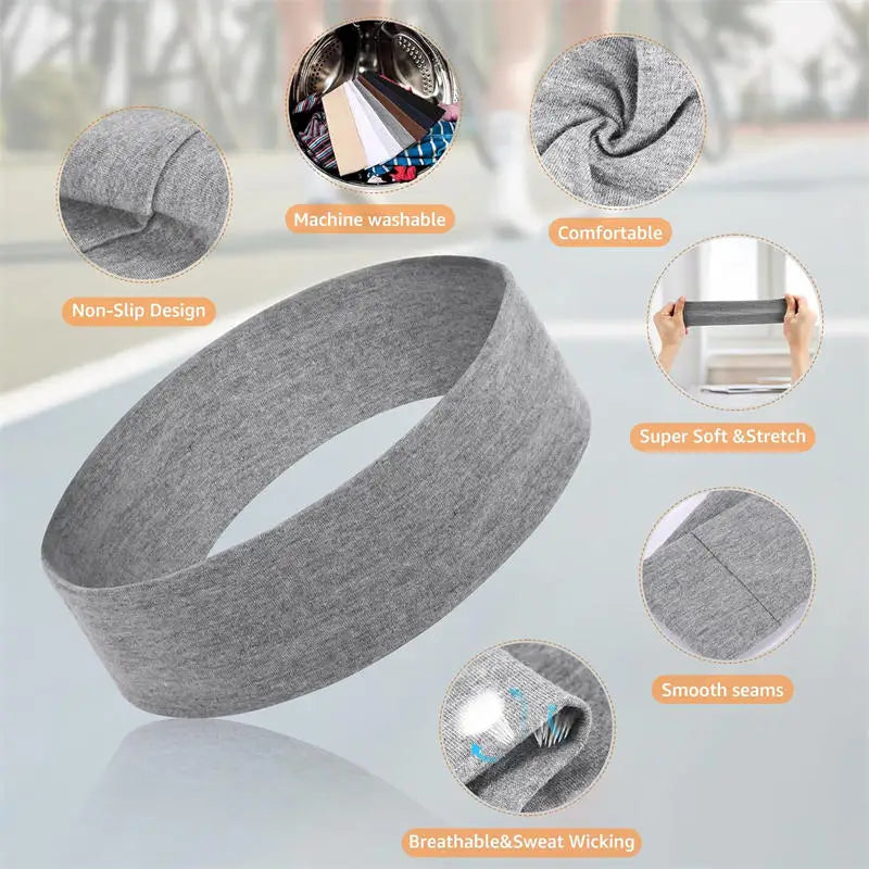 Diademas Deportivas Elásticas – Set de 7 Piezas