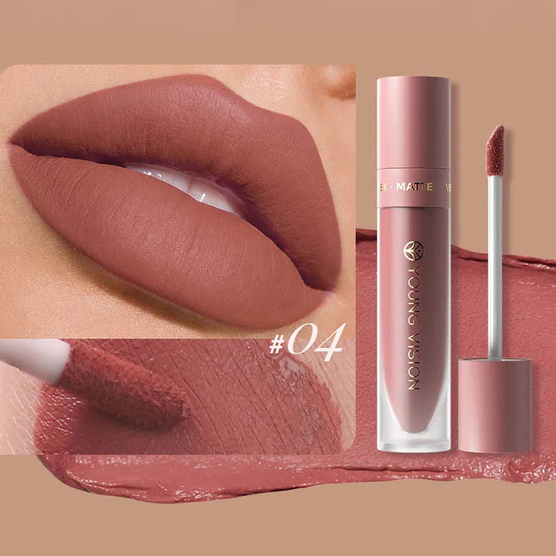 Labial Líquido Mate DUNUF 8 Colores.
