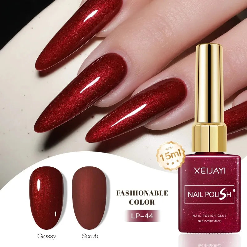 Esmalte Gel Semipermanente Multicolor – Efecto Hielo/Transparente.