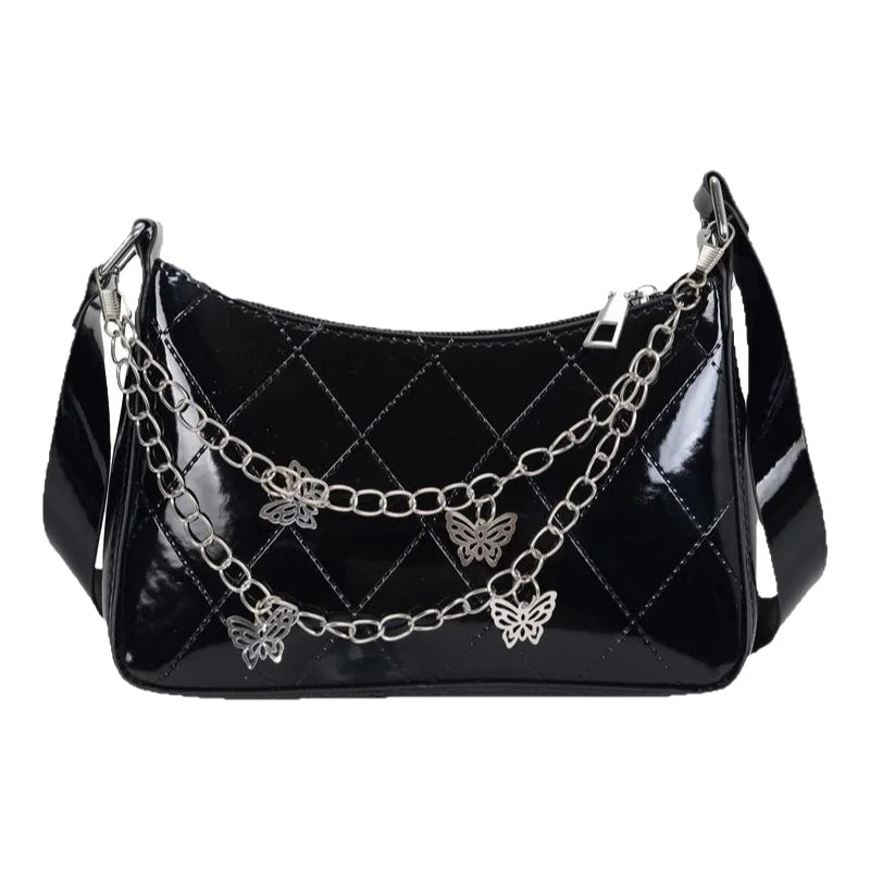 Bolso Nocturna con Cadenas Y mariposas.