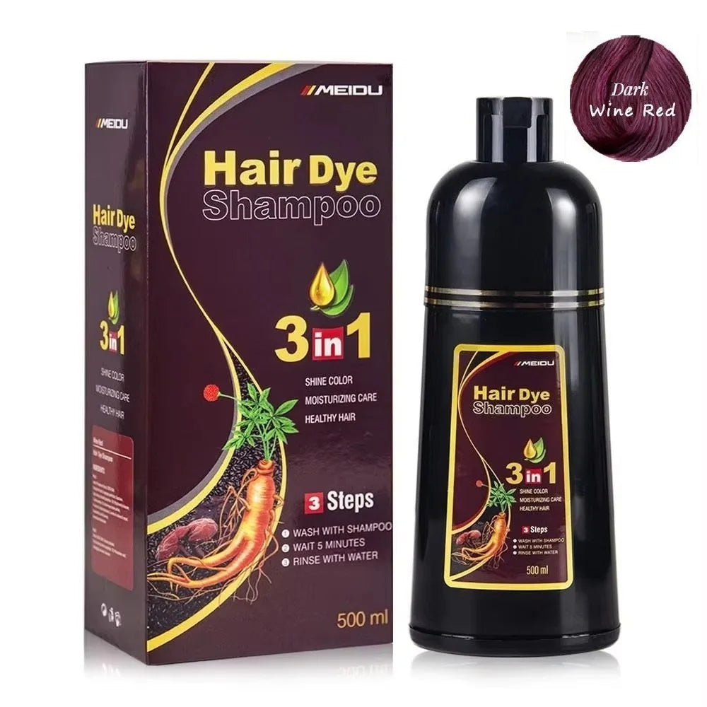 "Shampoo Tinte Instantáneo 3en1 Cubre Canas"