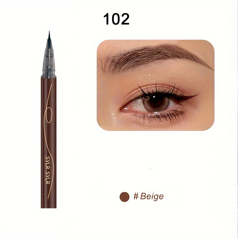 Delineador de Cejas Ultra-Fino Doble Uso – Efecto Microblading, Resistente al Agua