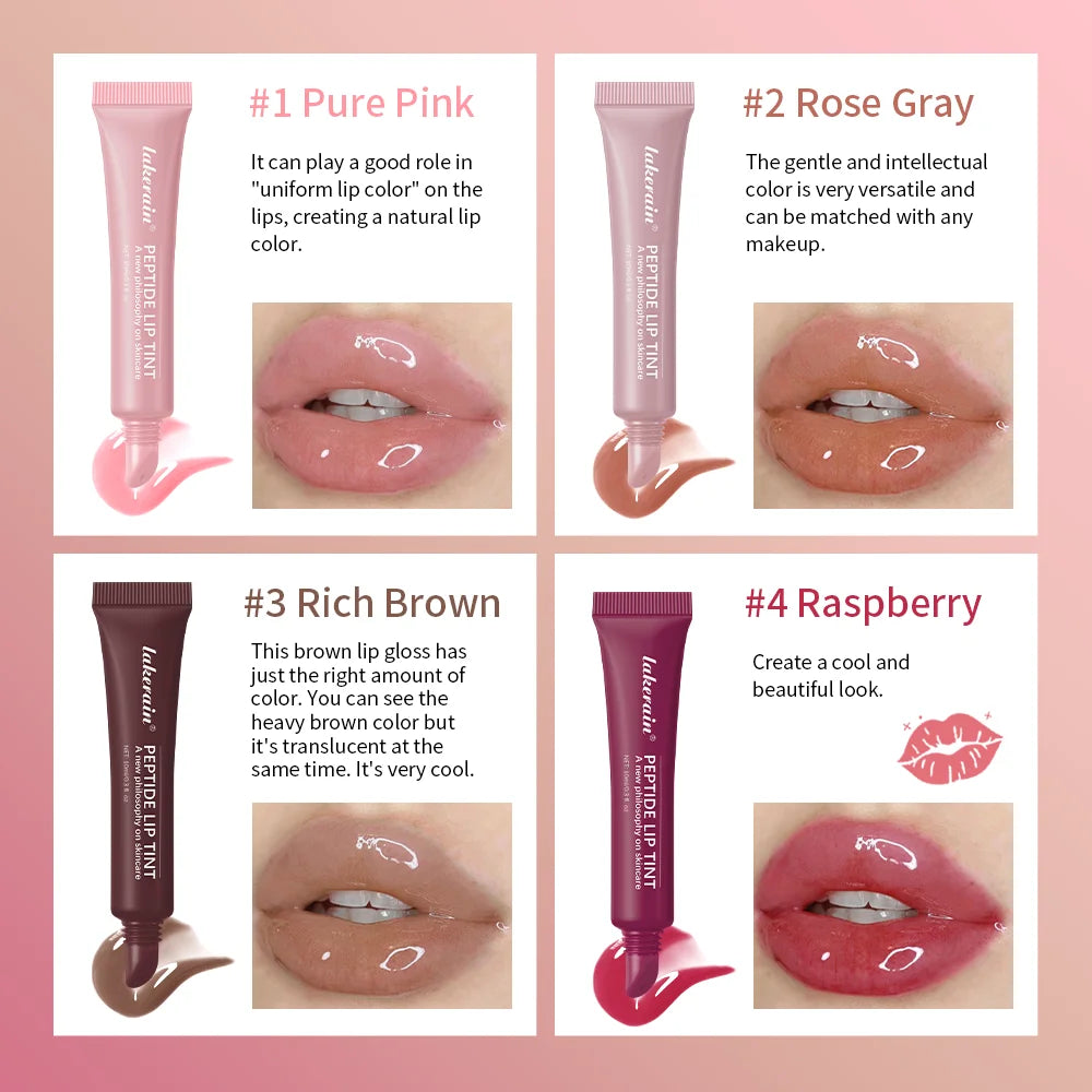 Lip Gloss Efecto Espejo Hidratante – Brillo Labial con Colágeno.