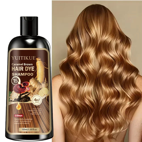 "Shampoo Tinte Caramelo 4en1 - Color y Nutrición Profunda
