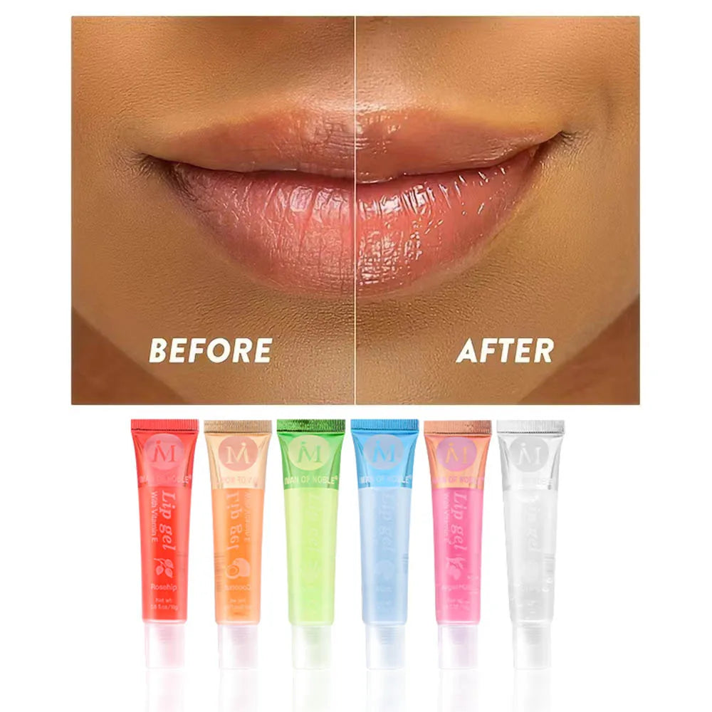 Set de 6 Glosses Labiales Frutales Hidratantes – Brillo Efecto Agua