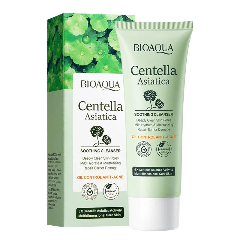 Limpiador Facial Centella Asiática – Espuma Calmante Anti-Inflamatoria