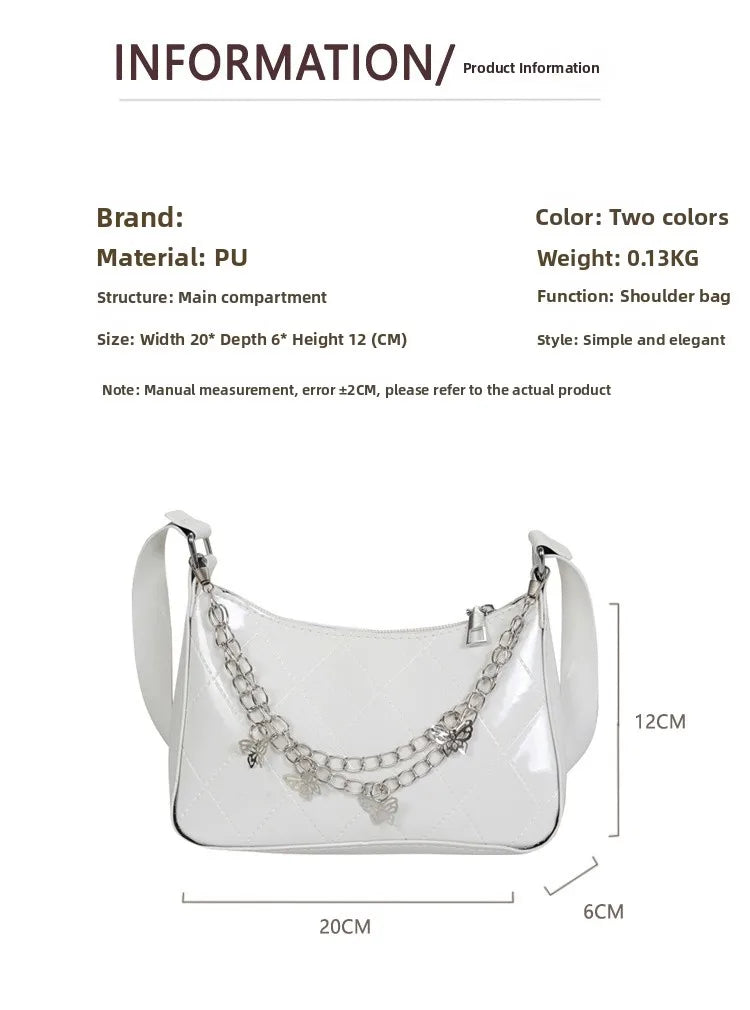 Bolso Nocturna con Cadenas Y mariposas.