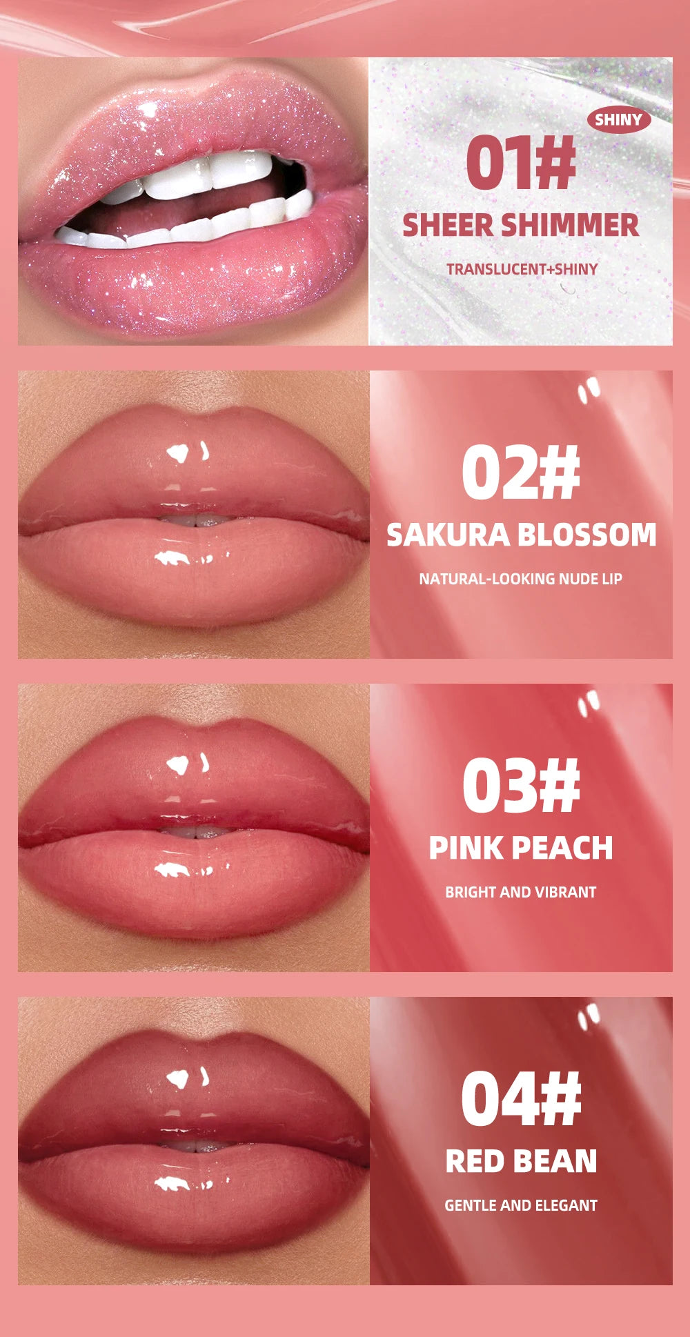 Lipgloss Efecto Espejo QIBEST