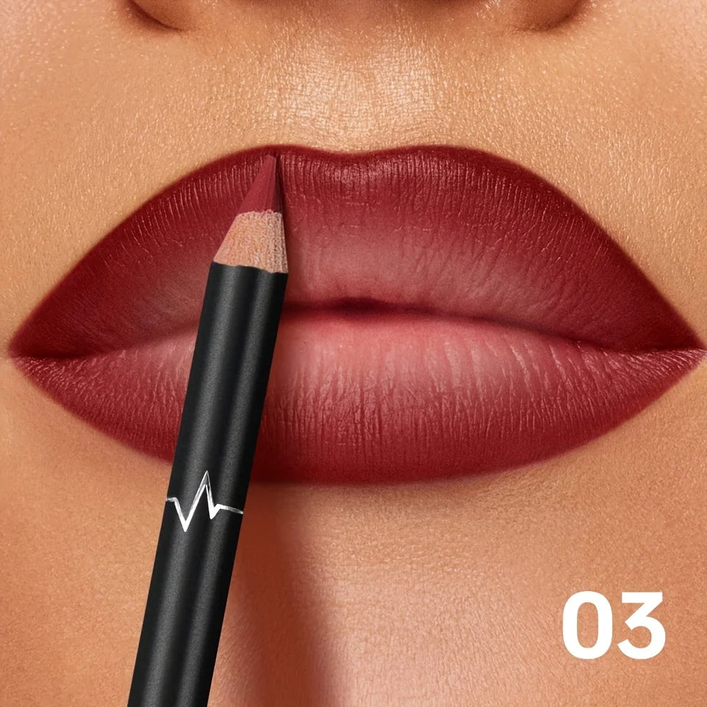 Delineador de Labios Mate Impermeable Pudaier | Larga Duración y Alta Precisión.