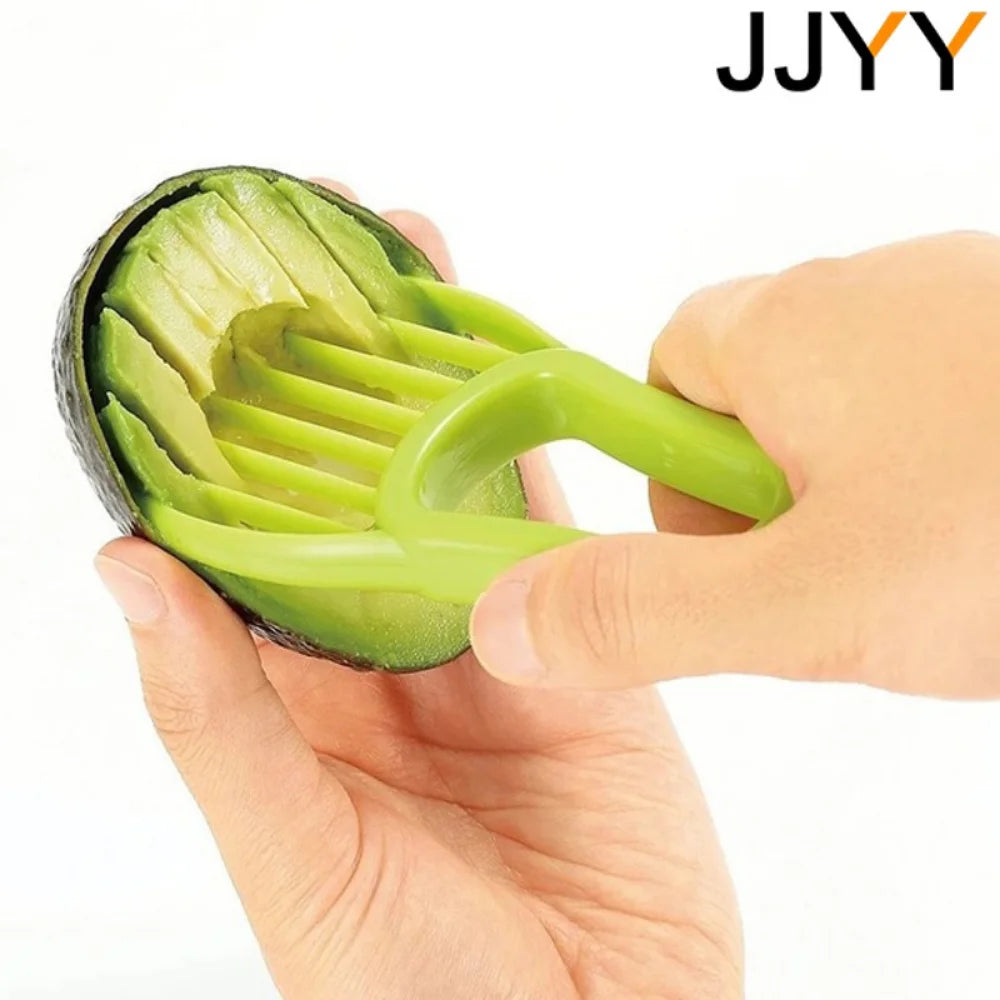 Cortador de Aguacate 3 en 1 — Rebana, Deshuesa y Pela