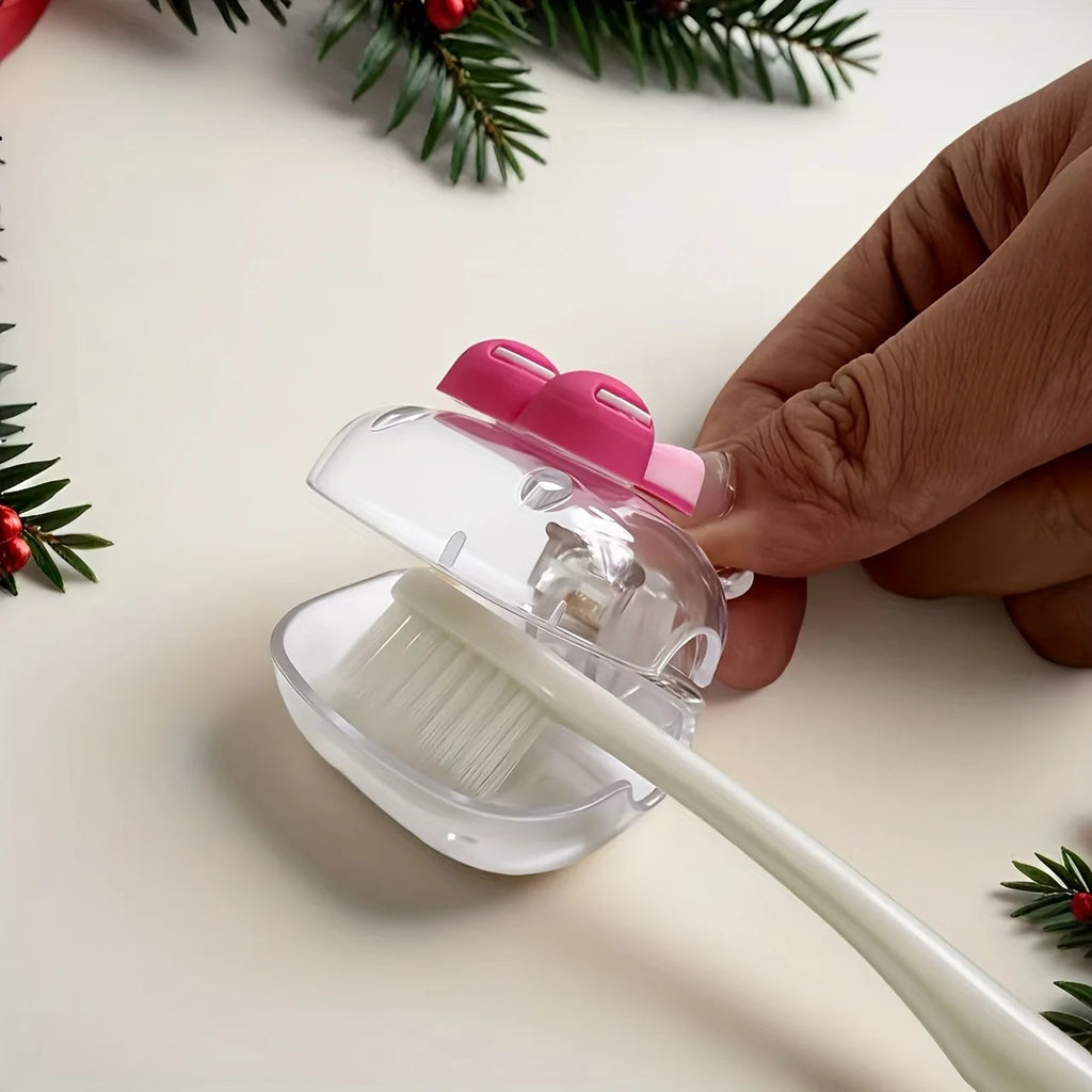 Funda de Viaje para Cepillo de Dientes Antibacterial – Cereza