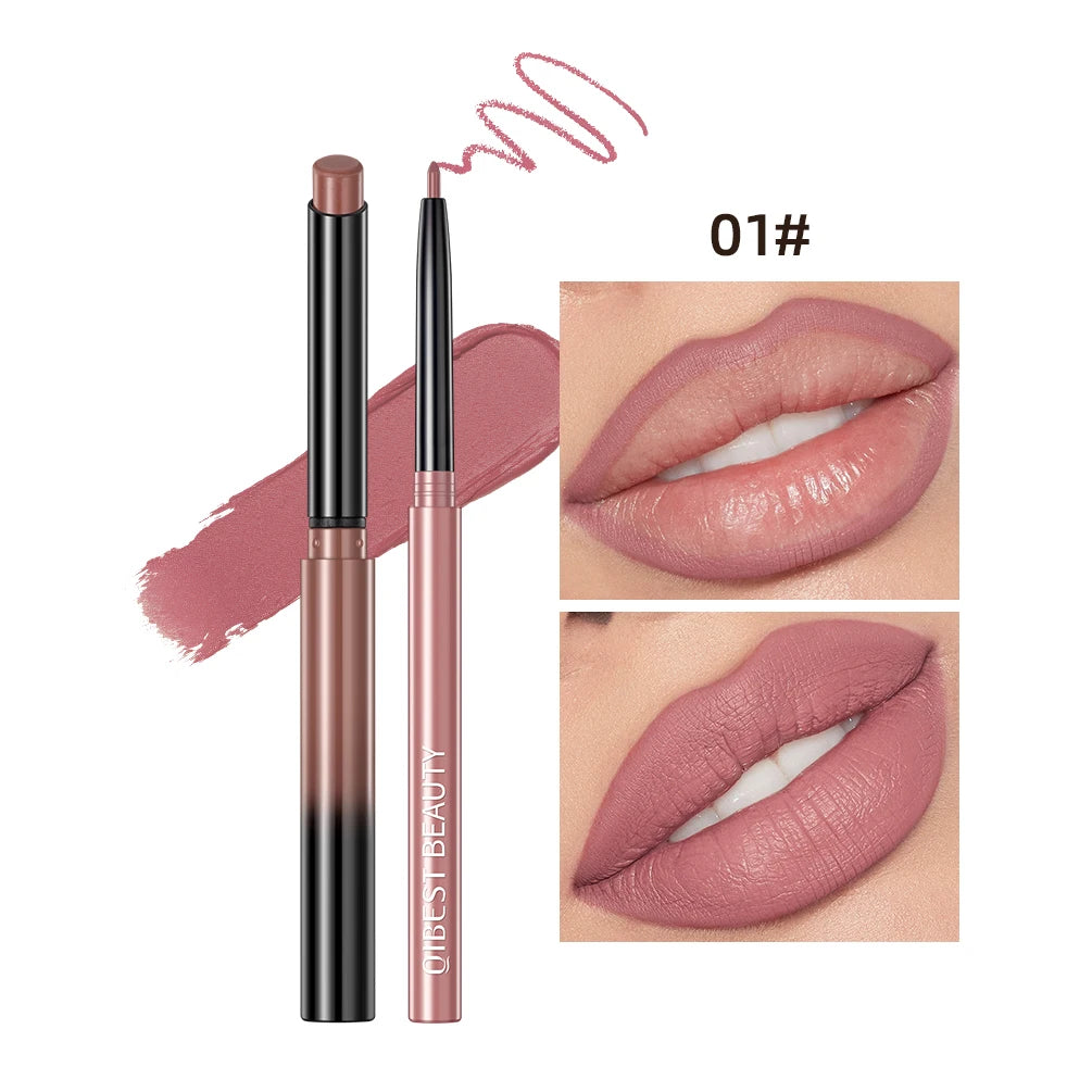 Set Lipliner + Labial Mate Nude QIBEST.
