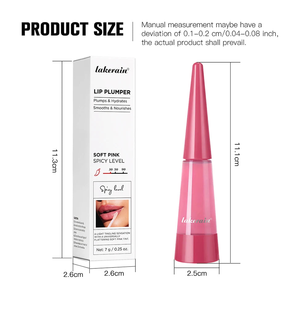 Lakerain Lip Plumper – Gloss Voluminizador de Labios con Hidratación Profunda