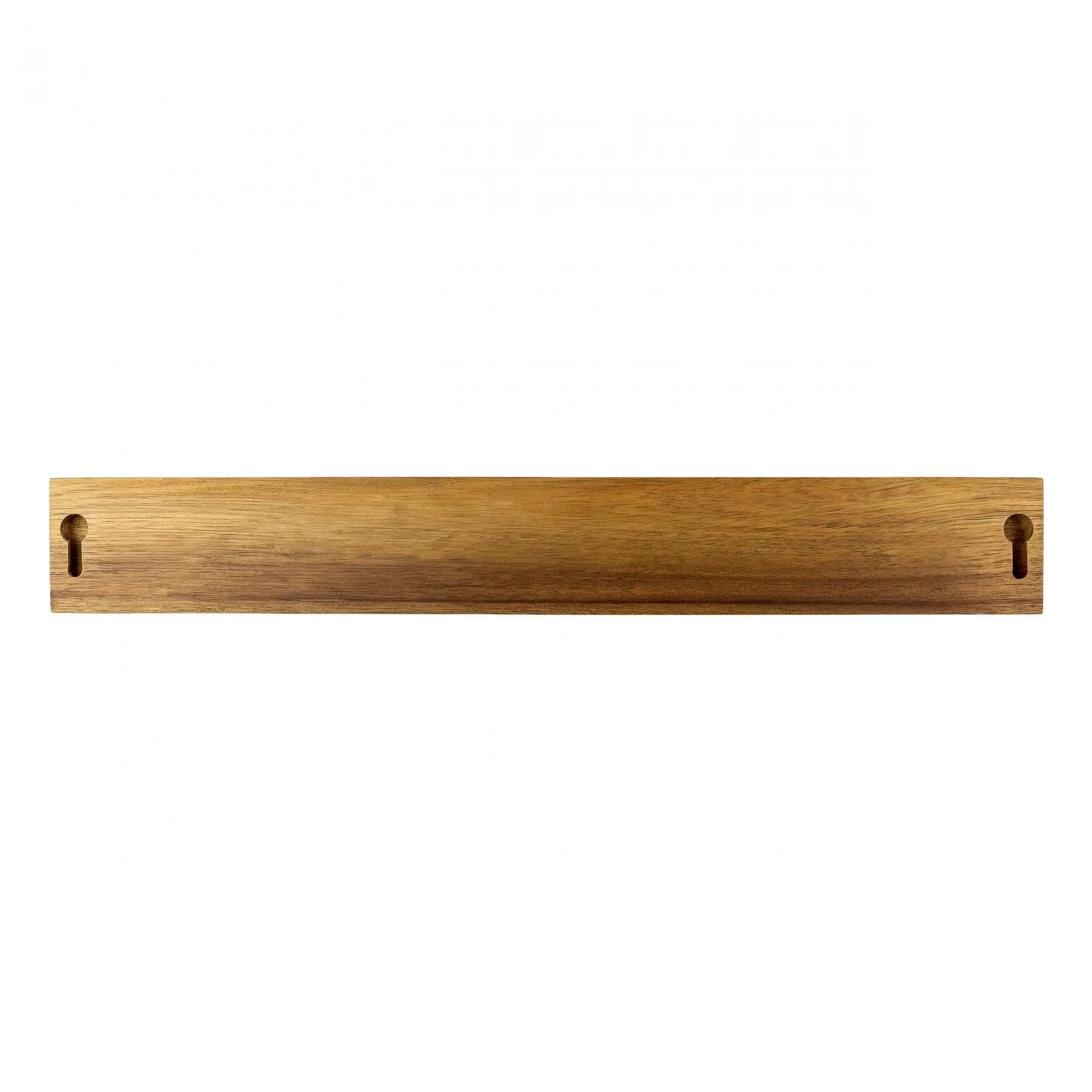 Portacuchillos Magnético de Pared – Madera de Acacia, 40cm
