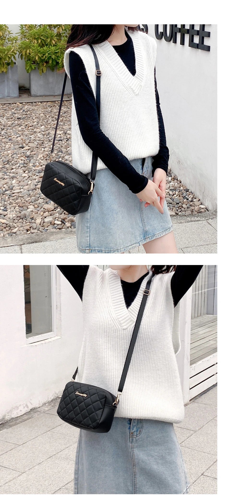 Bolso Acolchado Mini Crossbody