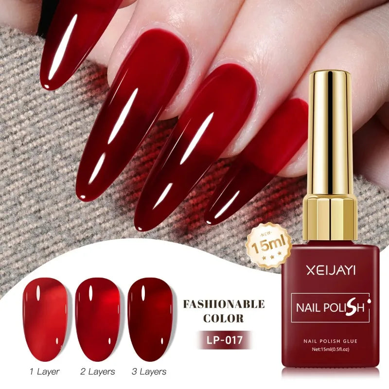 Esmalte Gel Semipermanente Multicolor – Efecto Hielo/Transparente.