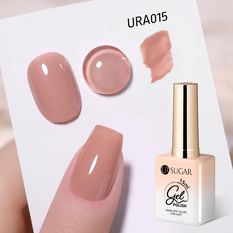 Esmalte Gel Semipermanente Jelly Nude — Set de Colores Nude