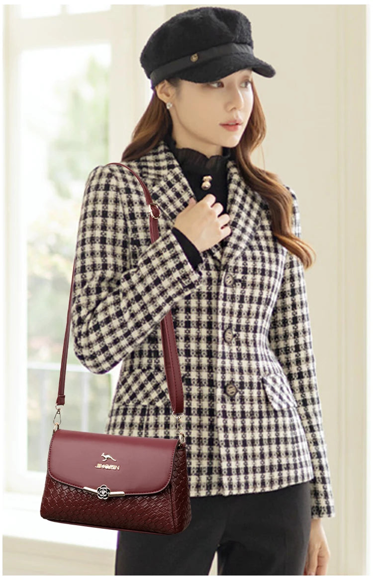 Bolso Retro Solapa Tejido
