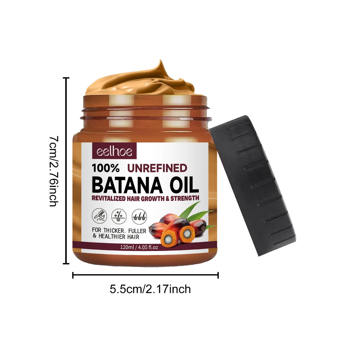 Mascarilla Capilar 100% Orgánica de Aceite de Batana – Tratamiento Natural Anticaída, Nutre y Fortalece el Cabello