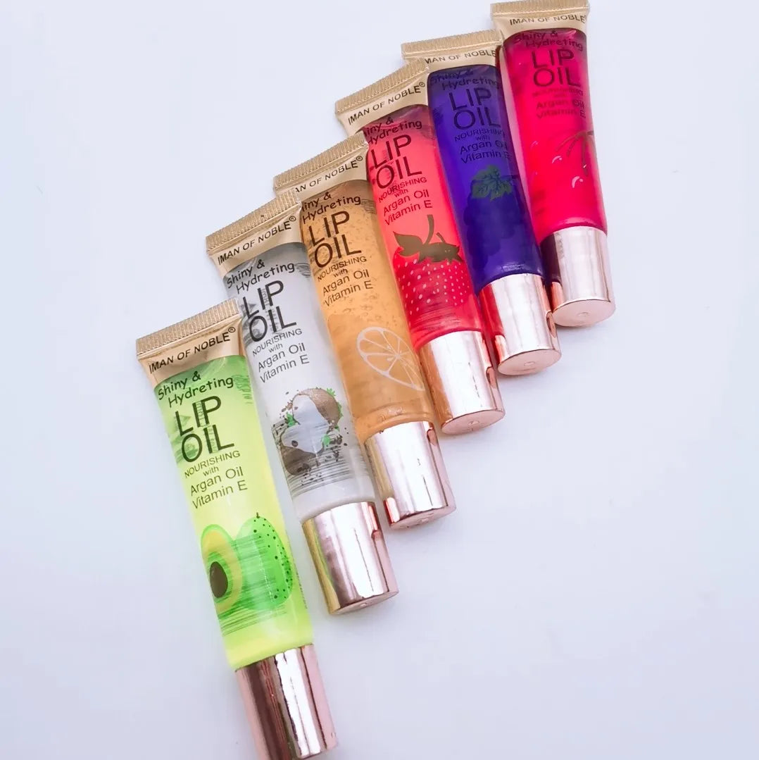 Set de 6 Glosses Labiales Frutales Hidratantes – Brillo Efecto Agua