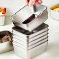 Contenedores de Acero Inoxidable Aptos para Horno – Set de 3 piezas 🥗🔥