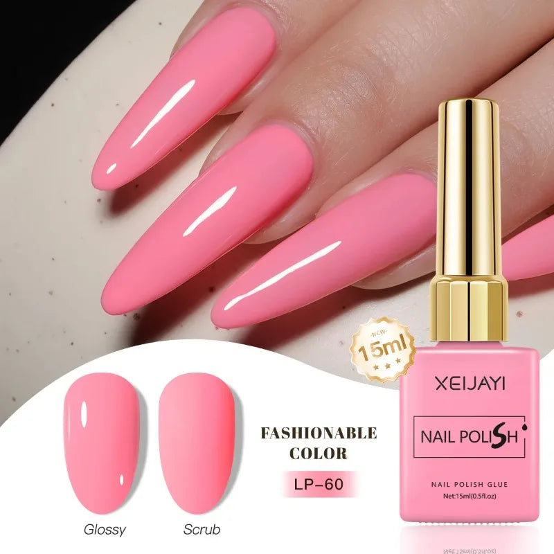 Esmalte Gel Semipermanente Multicolor – Efecto Hielo/Transparente.