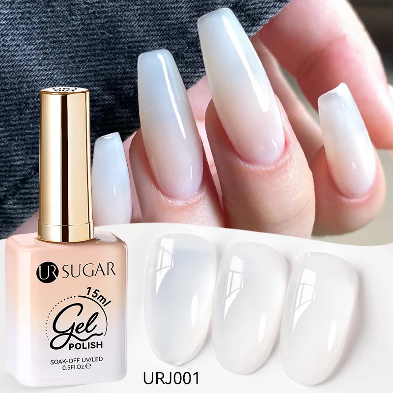 Esmalte Gel Semipermanente Jelly Nude — Set de Colores Nude