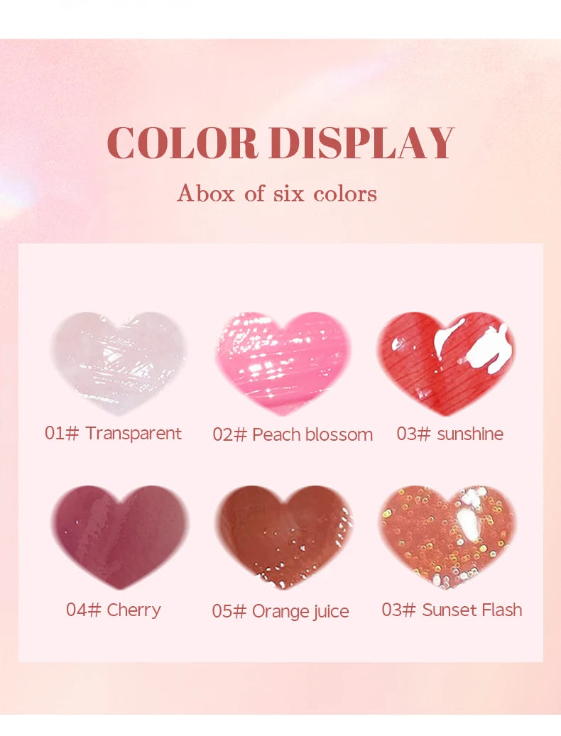 Set 6 pzs Lip Oil Hidratante Jelly