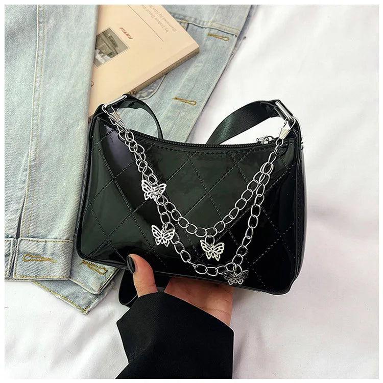 Bolso Nocturna con Cadenas Y mariposas.