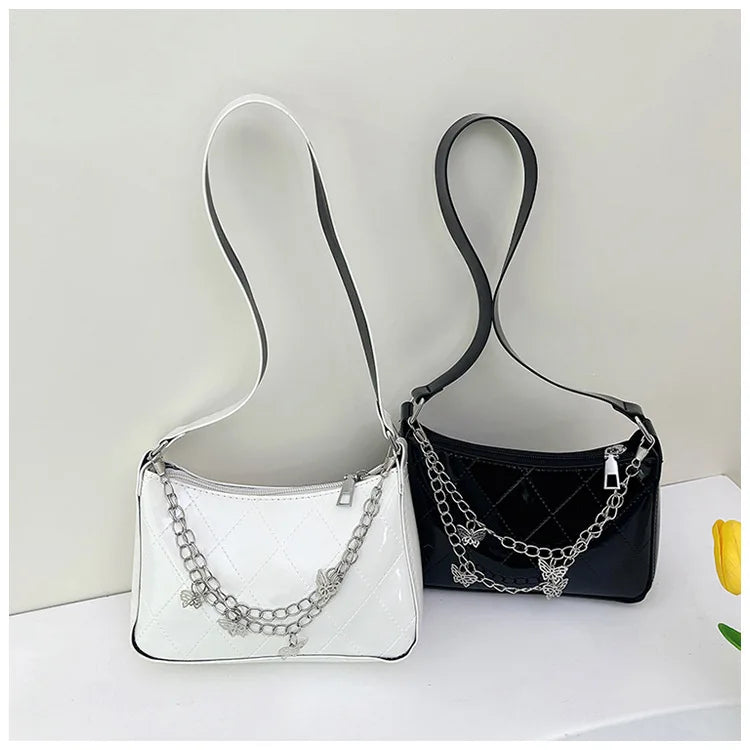 Bolso Nocturna con Cadenas Y mariposas.