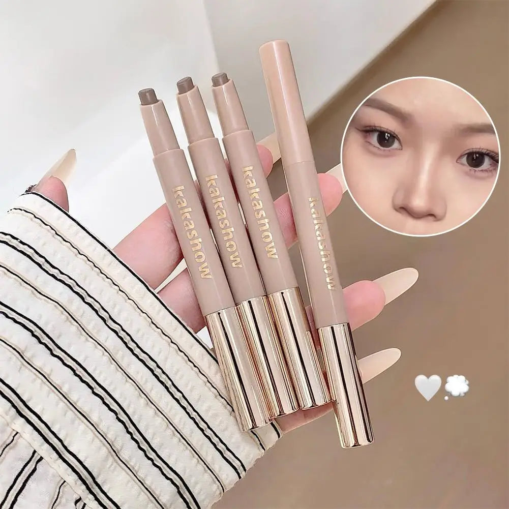 Lápiz Contorno 2 en 1 con Brocha – Stick Bronzer Facial 3D