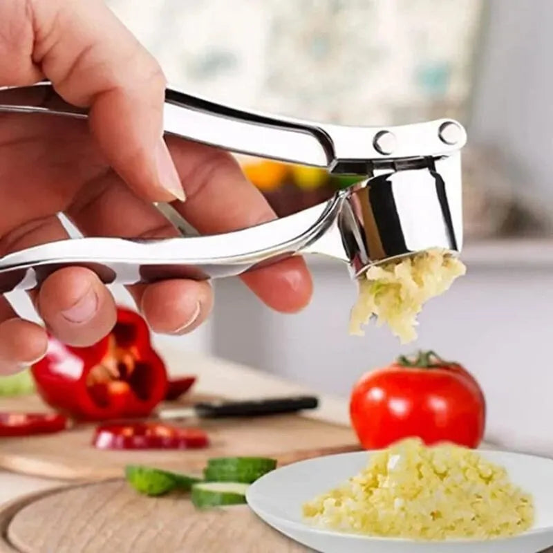 Prensa de Ajo Antideslizante — Acero Inoxidable Multifuncional