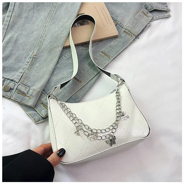 Bolso Nocturna con Cadenas Y mariposas.
