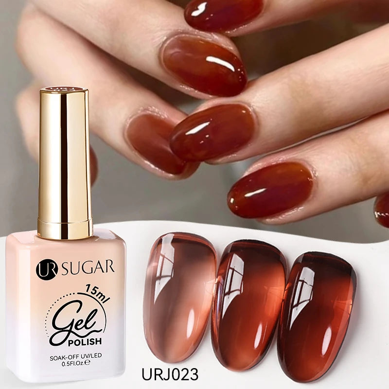 Esmalte Gel Semipermanente Jelly Nude — Set de Colores Nude