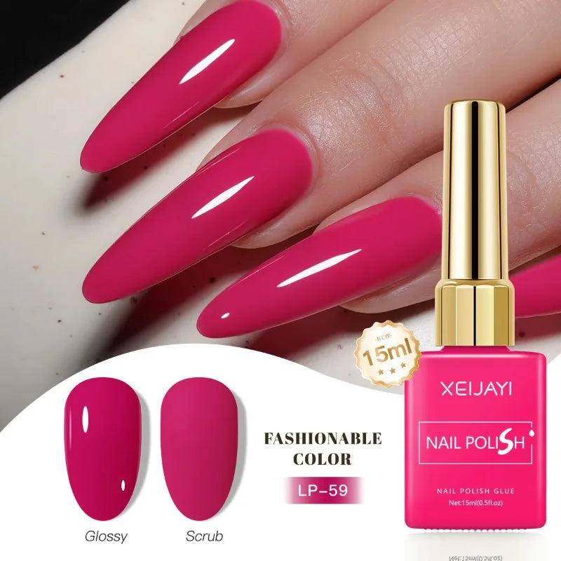 Esmalte Gel Semipermanente Multicolor – Efecto Hielo/Transparente.