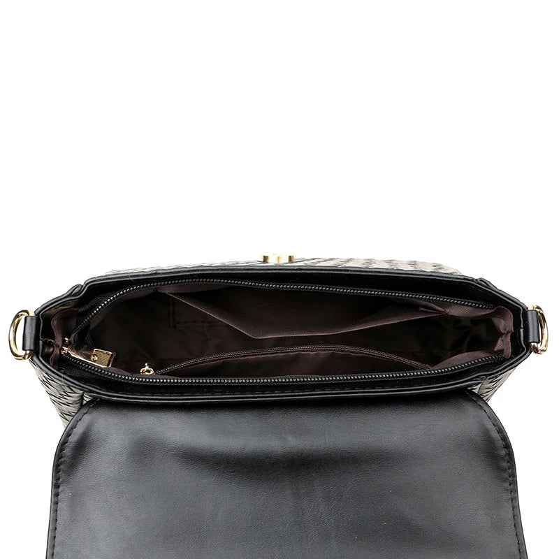 Bolso Retro Solapa Tejido