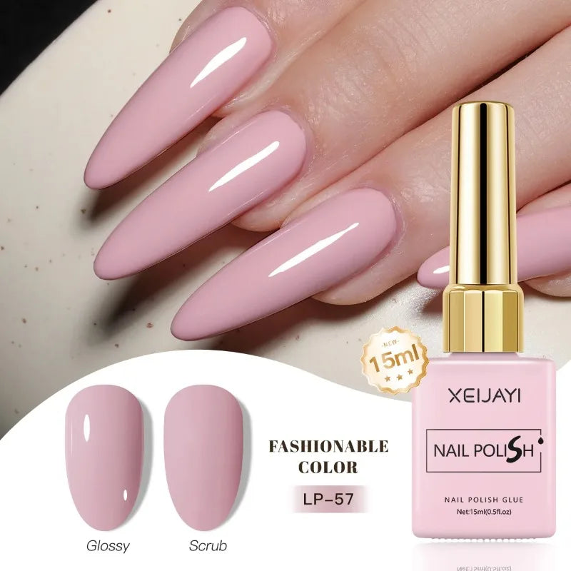Esmalte Gel Semipermanente Multicolor – Efecto Hielo/Transparente.