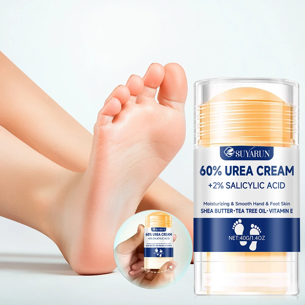 Barra Exfoliante para Pies con Urea 60% – Repara Talones Agrietados, Hidratación Profunda
