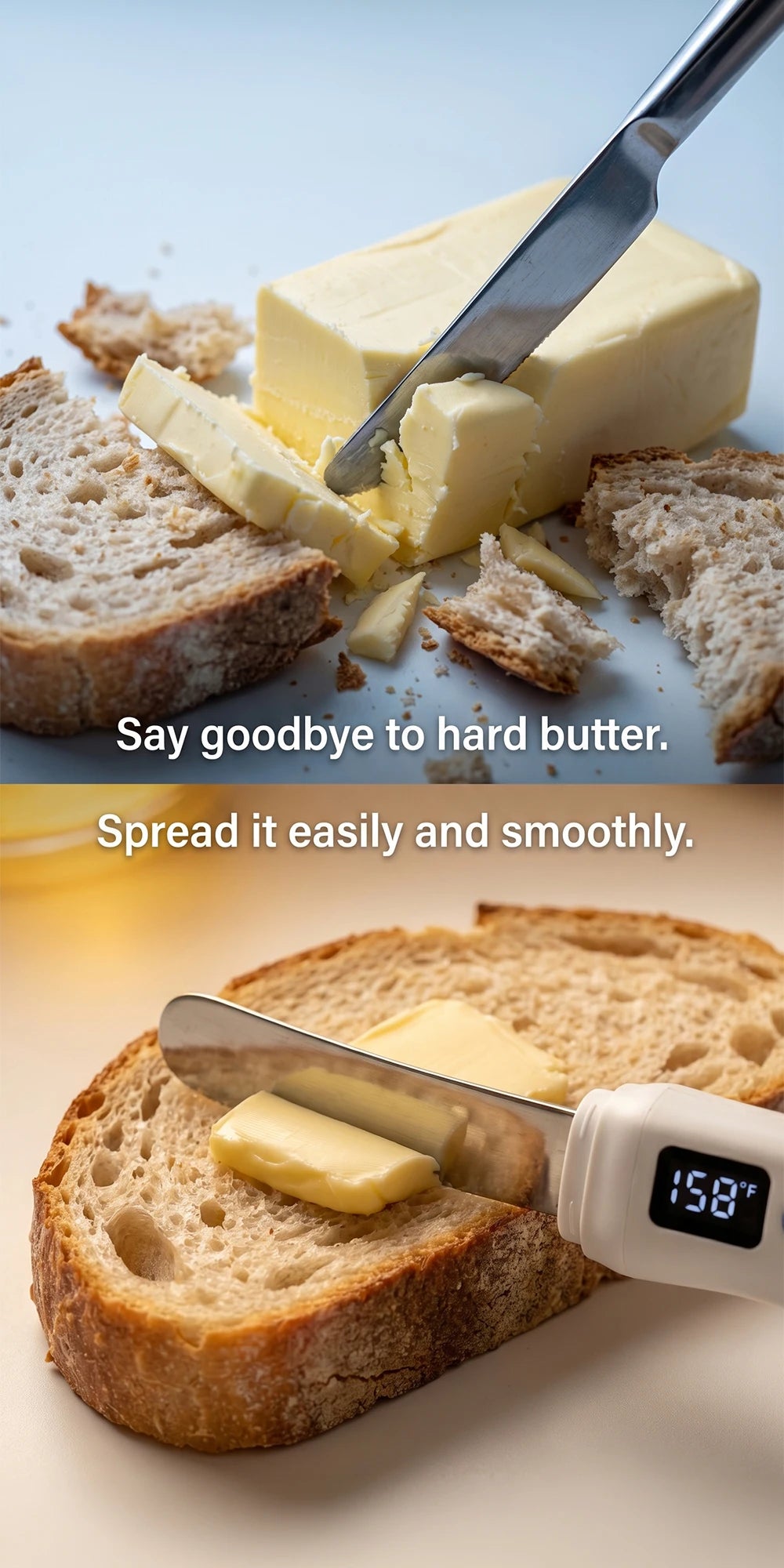 USB Rechargeable Heated Butter Knife Electric Butter Spreader For Cold Butter Cheese Margarine Toast Bread And Breakfast