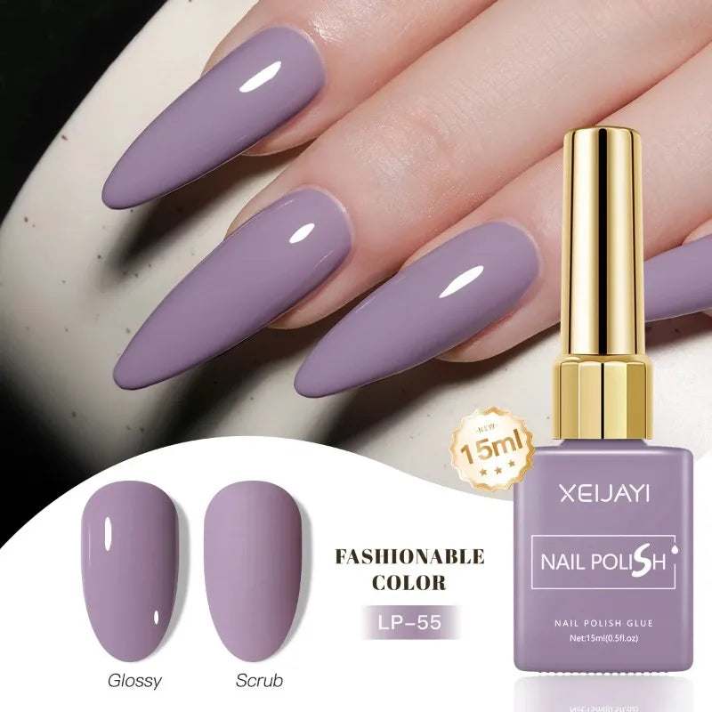 Esmalte Gel Semipermanente Multicolor – Efecto Hielo/Transparente.